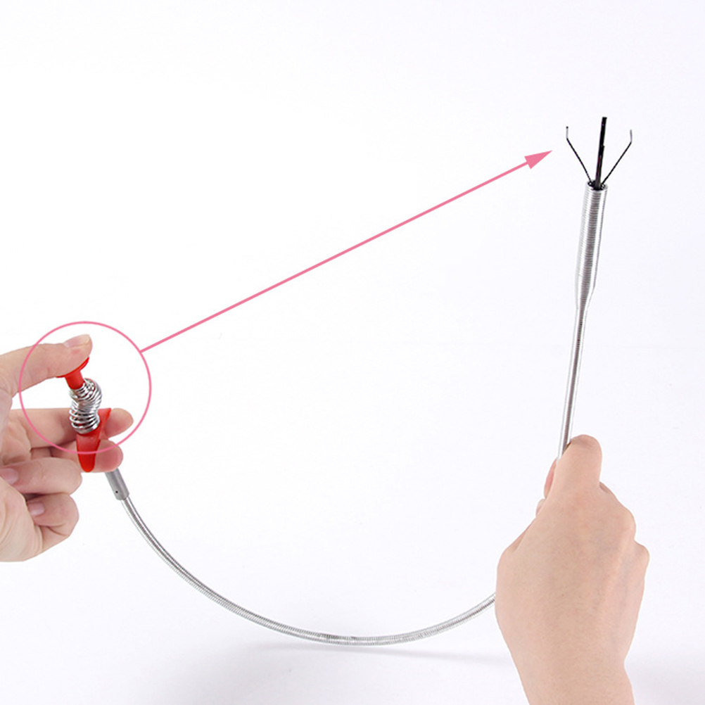 Drain Snake Flexible - 85 cm Profesyonel Kanal Temizleme Aleti,