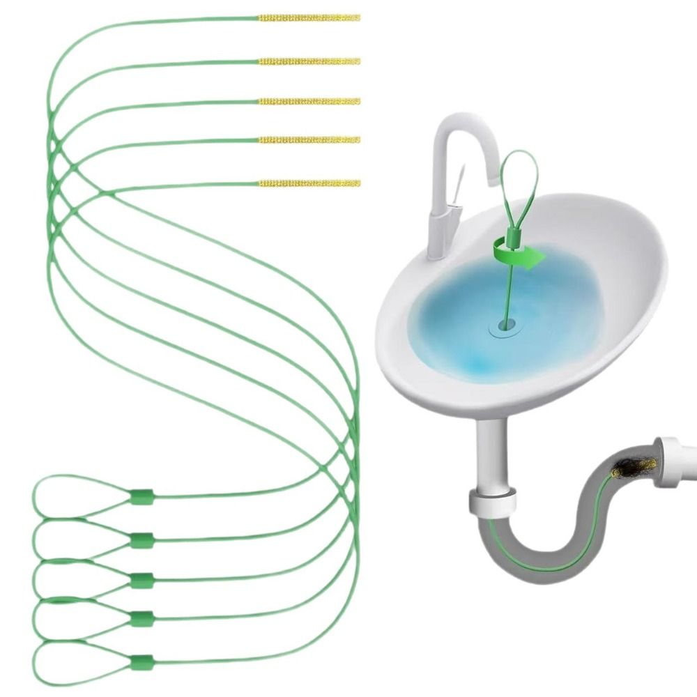 Drain Snake Flexible - 5 adet Pratik Esnek Drenaj Açıcı,