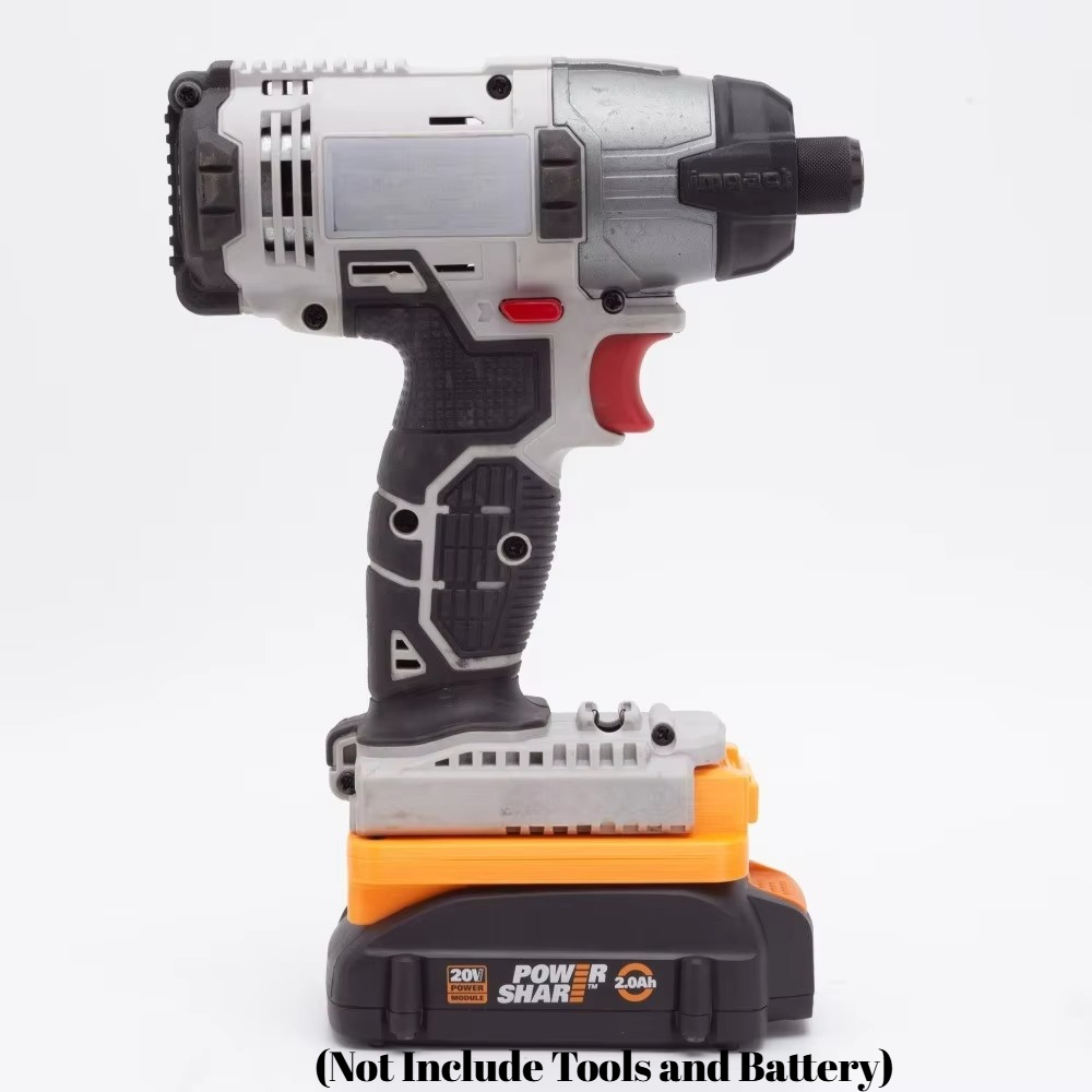 Black+Decker Tool 20V Max - Worx 20V 6 pinli bataryayı Porter