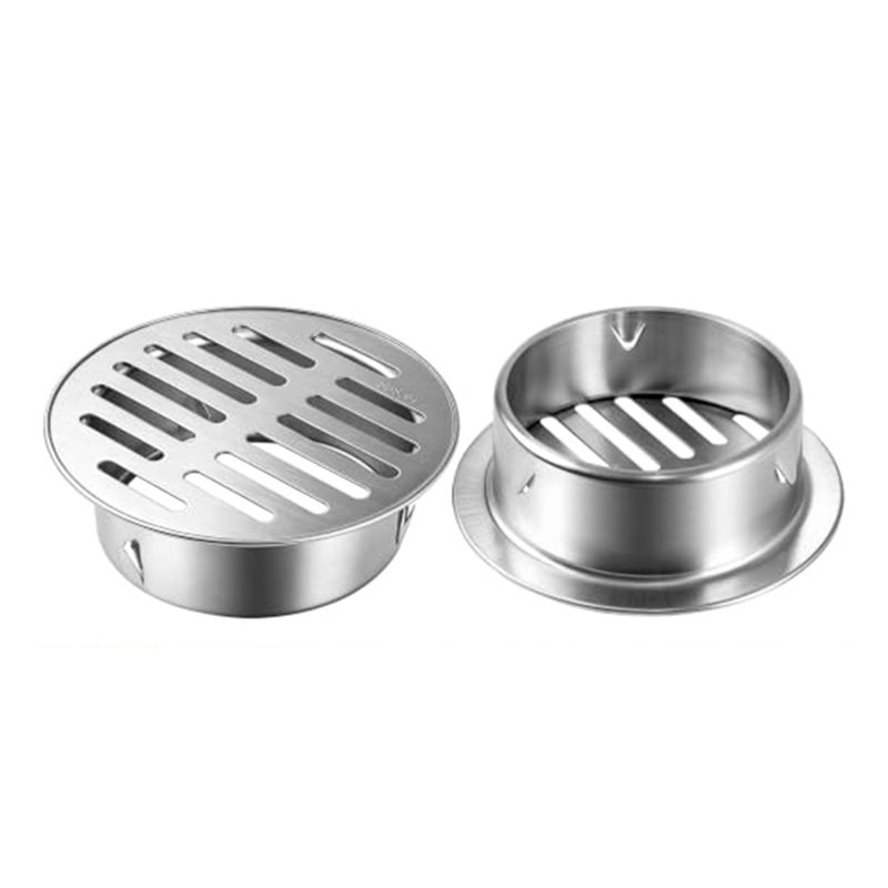 Drain Pipe Clip - RMWIN-Yuvarlak 4 İnç 304 Paslanmaz Çelik
